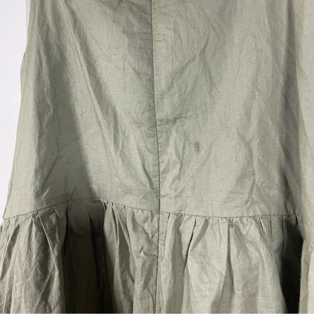 Urban Outfitters Olive Button-Front Cotton Romper - Picture 9 of 15